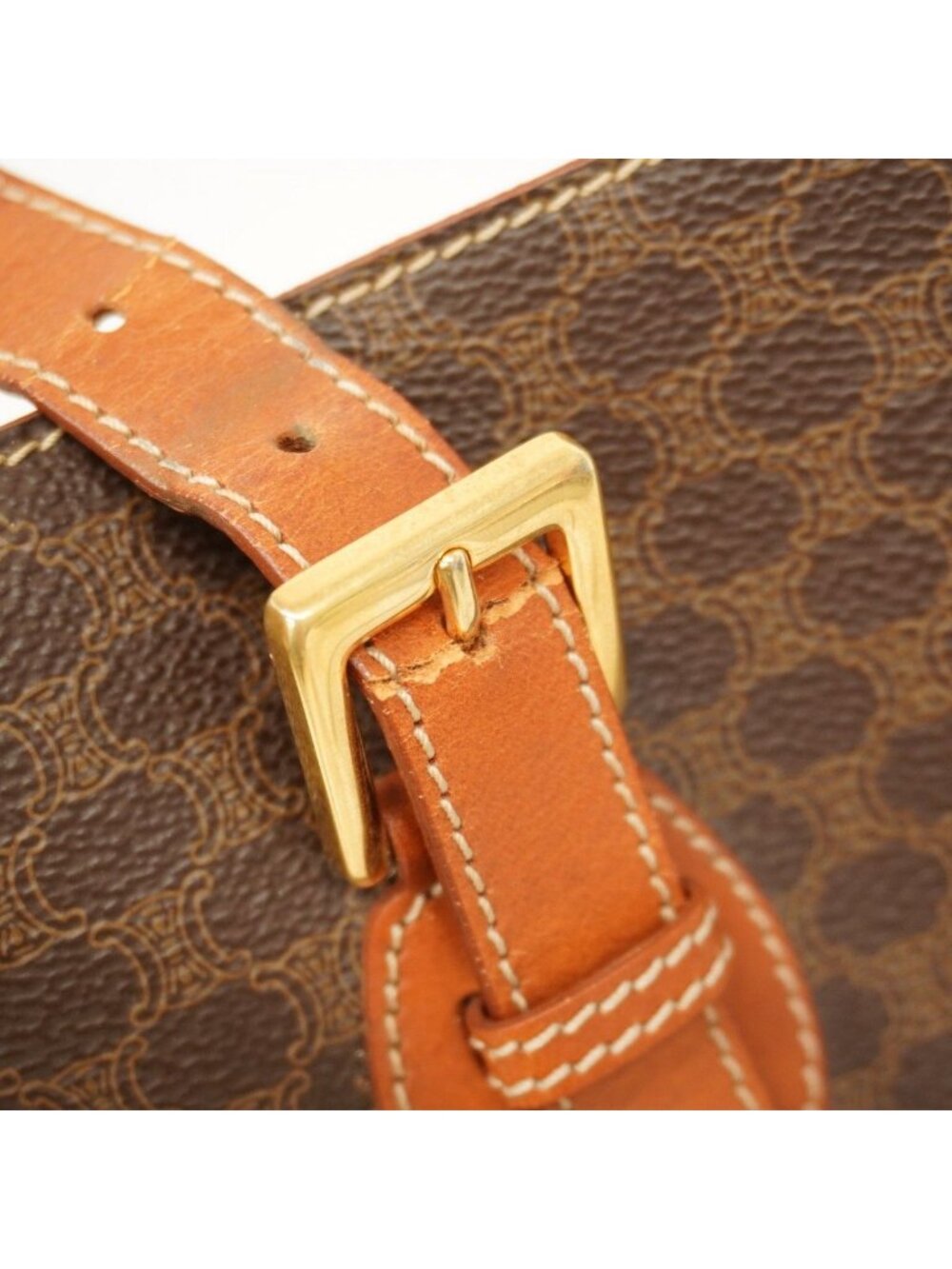 Celine Tote Macadam Brown Gold - Picture 6 of 10